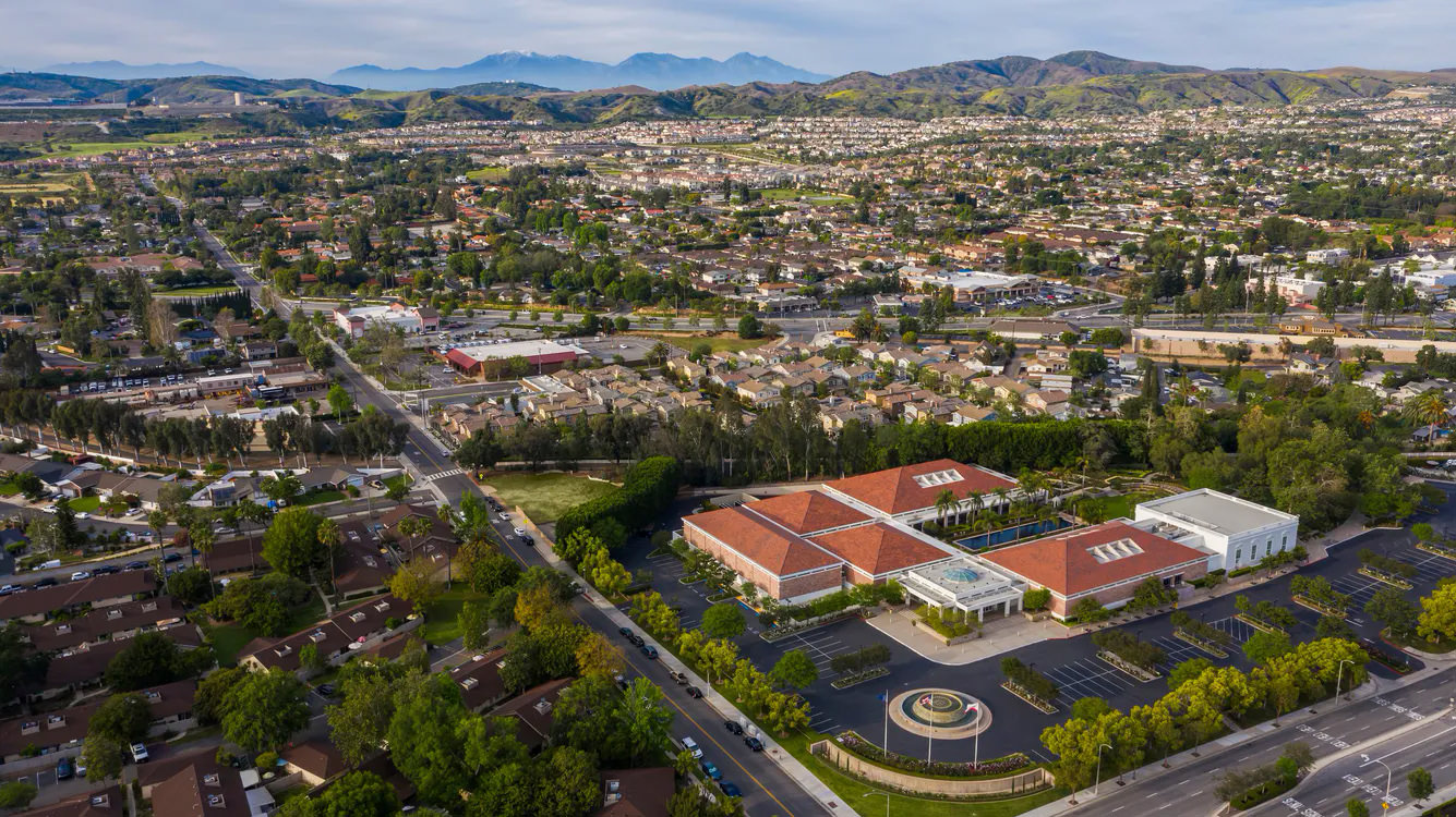 Yorba Linda from a bird's eye view