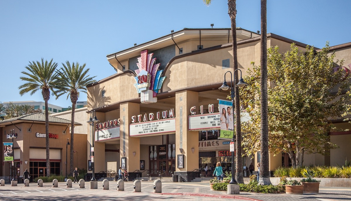 Movie theater in downtown Aliso Viejo, OC